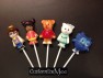 491sp Danny Tiger Friends Chocolate or Hard Candy Lollipop Mold